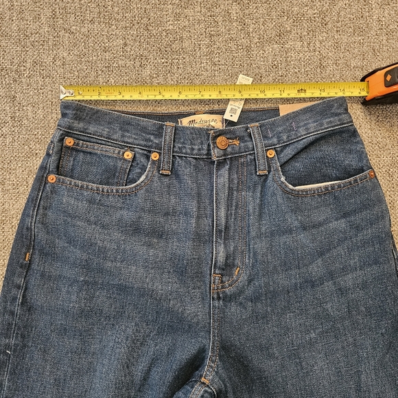 MADEWELL Baggy Straight Hi Rise Jeans Size 26 New With Tags Medium Wash - Picture 7 of 8